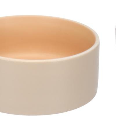 Castron ceramic Anca Round Beige/Orange