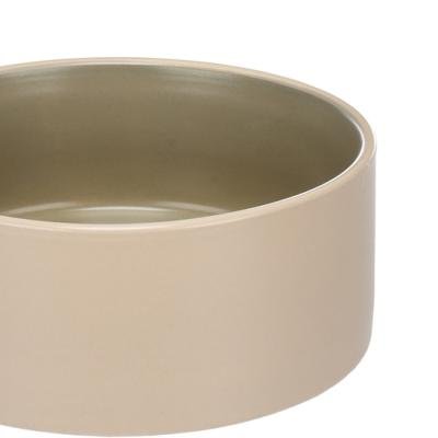 Castron ceramic Anca Round Beige/Green