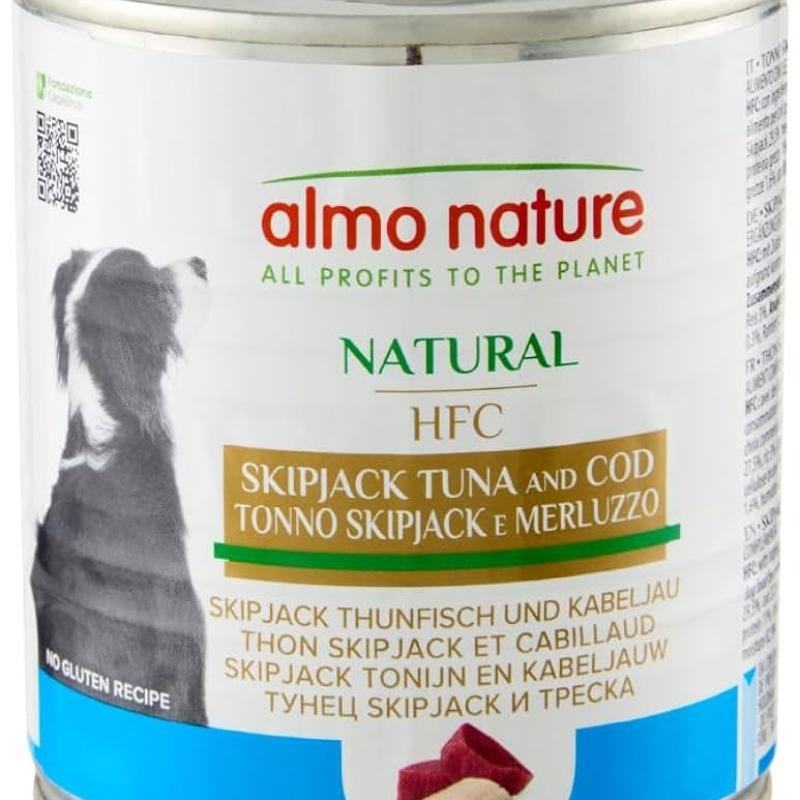 ALMO NATURE Dog HFC Can Natural Skip Jack Tuna and Cod 290gr