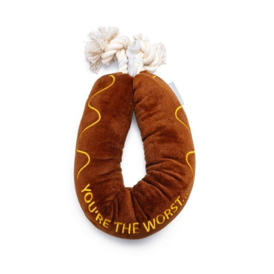 BEEZTEES плюшевевая игрушка для собак BBQ Sausage + Rope