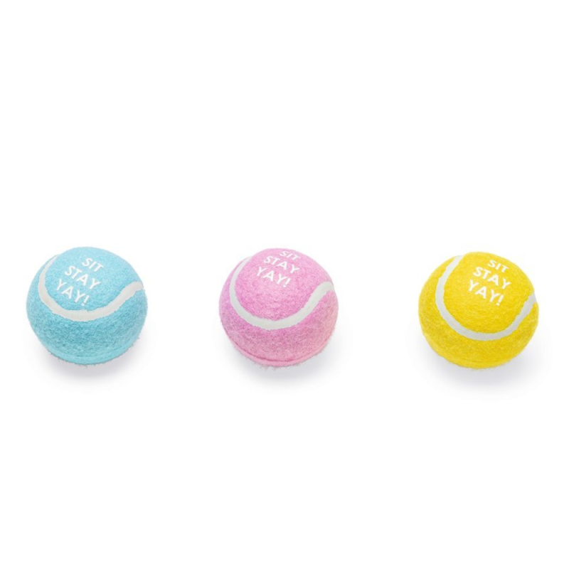 BEEZTEES игрушка мячик для щенков Tennis Ball Multy 3pcs