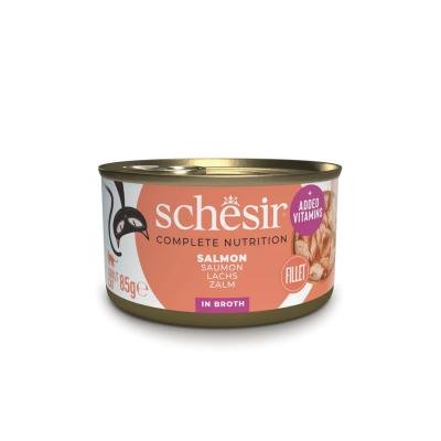 SCHESIR C&B Wet Cat Natural Salmon in broth