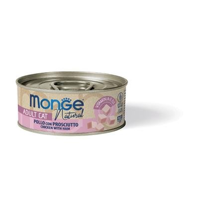 MONGE Cat Natural Delicate Can Chicken with Ham