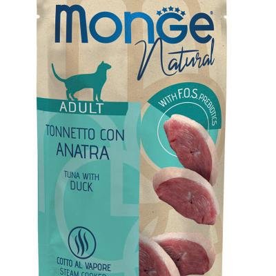 MONGE Cat Natural Pouch Tuna with duck in jelly