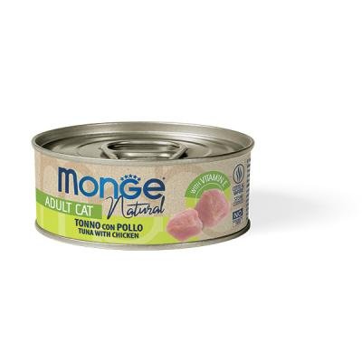 MONGE Cat Natural Can Yellowfin tuna with chicken