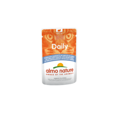 ALMO NATURE Cat DAILY Pouch Codfish/Shrimps 70g