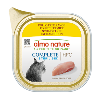 ALMO NATURE Cat HFC ALU Complete Sterilised Chicken 85g