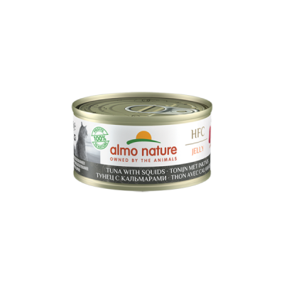 ALMO NATURE Cat HFC Can Jelly Tuna with Squids 70g