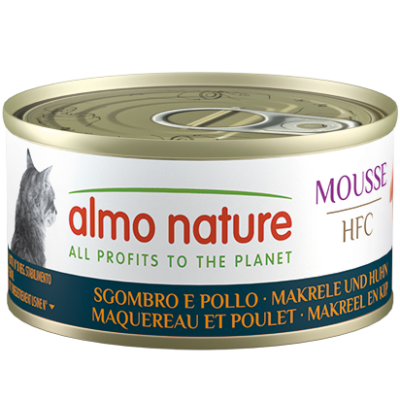 ALMO NATURE Cat HFC Can Mousse Mackerel/ Chicken 70g
