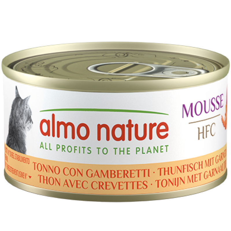 ALMO NATURE Cat HFC Can Mousse Tuna/Shrimps 70g