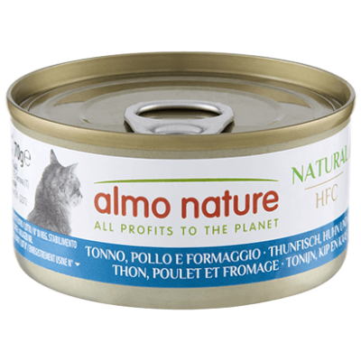 ALMO NATURE Cat HFC Can Natural Tuna/Chicken/Cheese 70g