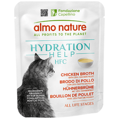 ALMO NATURE Cat HFC Pouch Hydration Help Chicken Broth/Chicken Fillet 50g