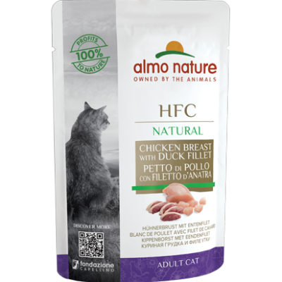ALMO NATURE Cat HFC Pouch Natural Chicken/Duck 55g