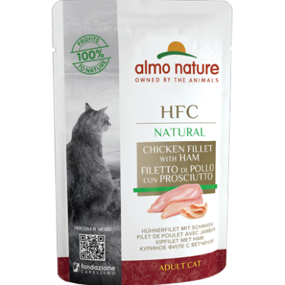 ALMO NATURE Cat HFC Pouch Natural Chicken/Ham 55g