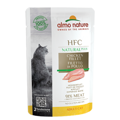 ALMO NATURE Cat HFC Pouch Natural Plus Chicken Fillet 55g