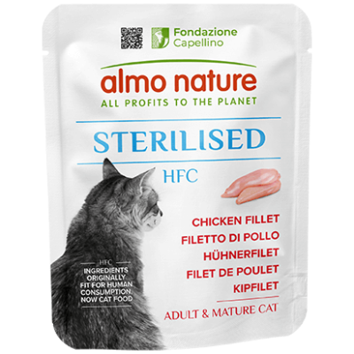 ALMO NATURE Cat HFC Pouch Sterilised Chicken Fillet 50g