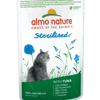 ALMO NATURE Cat Functional Pouch Sterilized Tuna 70g