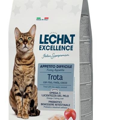 LECHAT Excellence Dry Adult Cat Fussy Appetite Trout