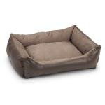 Beeztees лежак кожаный Hodir коричневый 80х60х23cm
