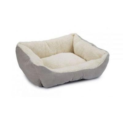 Beeztees culcuș din pluș pentru pisici MOGINA Grey 45x37x18cm