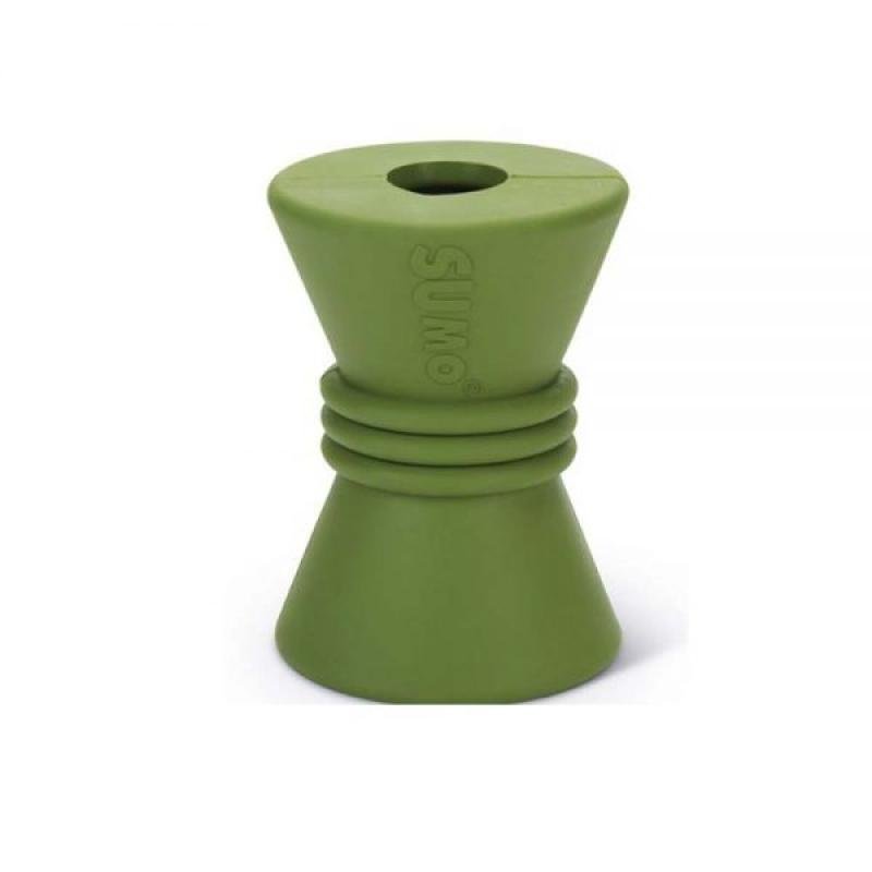BEEZTEES игрушка резиновая SUMO PLAY DIABOLO Green 10x7x7cm