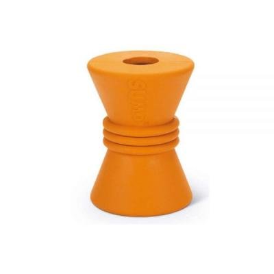 BEEZTEES jucărie din cauciuc SUMO PLAY DIABOLO Orange 10x7x7cm
