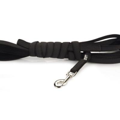 BEEZTEES lesă K9 Antislip Leash + Handle Black 1000