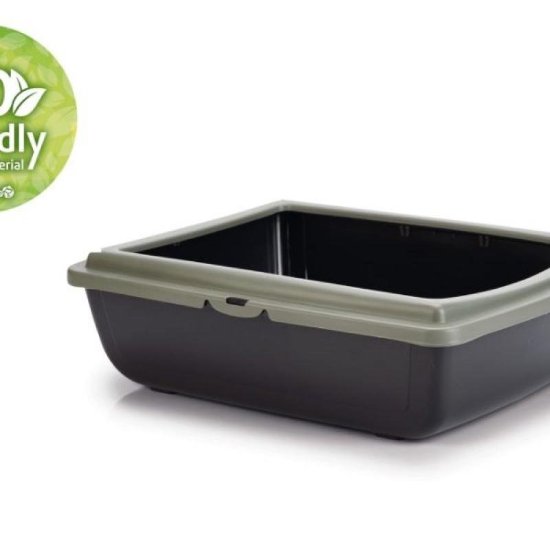 BEEZTEES лоток для кошек JULIET ECO Green/Black 48x38x14cm