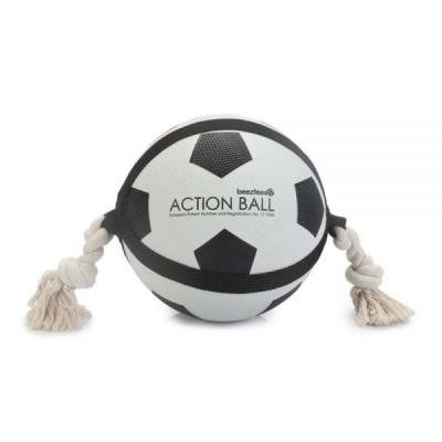 BEEZTEES Резиновый мяч FOOTBALL with Rope