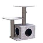 BEEZTEES Кошачий скребок SERPA FIEN Grey 45x34x70cm