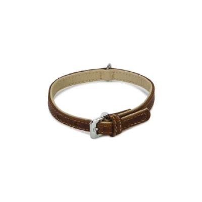 BEEZTEES zgarda din piele COMFORT Brown 32×12