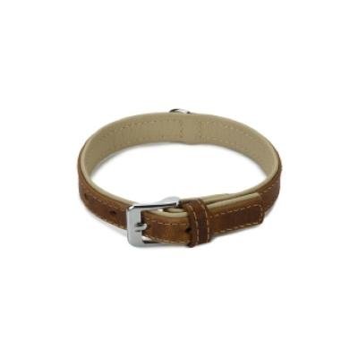 BEEZTEES zgarda din piele COMFORT Brown 35x17