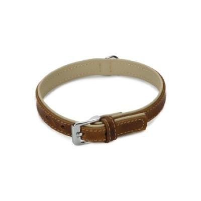 BEEZTEES zgarda din piele COMFORT Brown 40x17