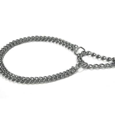 BEEZTEES zgardă metalică lanț Choke Double Row 2,5×50