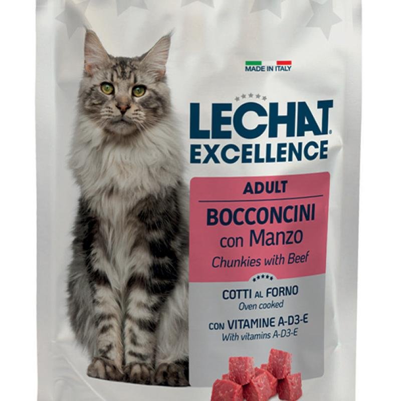 LECHAT Excellence Adult Chunkies with Beef
