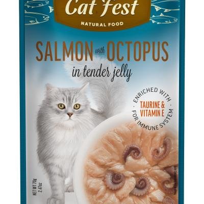 Cat Fest Pouch Salmon with Octopus