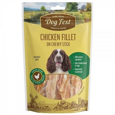 Dog Fest Chicken Fillet on Chew Stick