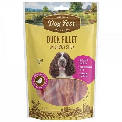 Dog Fest Duck Fillet on Chewy Stick