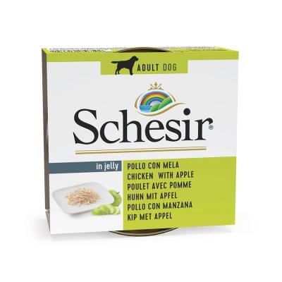 SCHESIR Dog Chicken With Apple in jelly