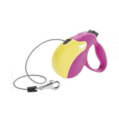 Ferplast lesă AMIGO AMIGO MINI CORD Fuchsia-Yellow