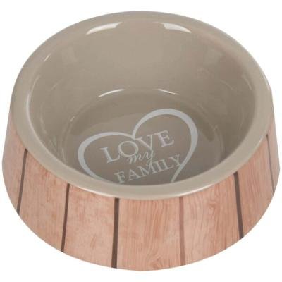 Flamingo bol ceramic SHABBY CHIC HEART