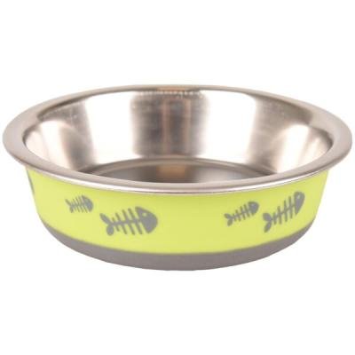 Flamingo bol din inox FISH BONE Lime