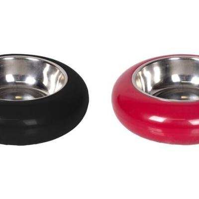 Flamingo castron din inox CATBOWL RING Black/Red assort.