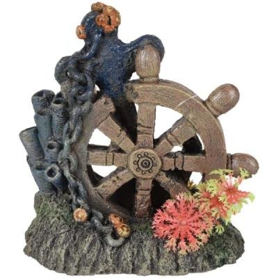 Flamingo Decor din plastic MARINA SHIPS WHEEL+ANCHOR