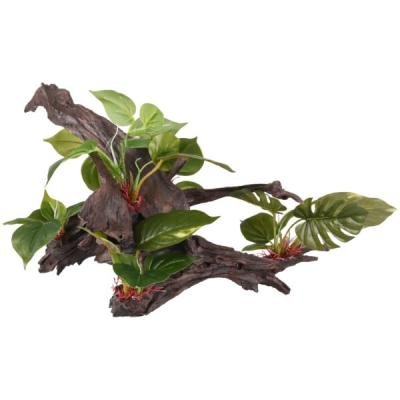 Flamingo decor din plastic TROPICA BRANCH+PLANT