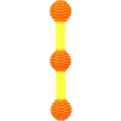 FLAMINGO игрушка TPU STICK With 3 Balls Yellow