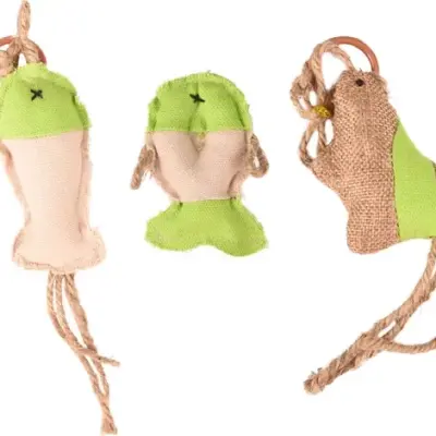 Flamingo jucărie pentru pisici NATURE TOY MIX
