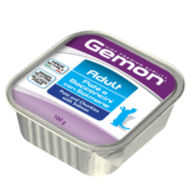 GEMON CAT PATE/CHUNKS with Salmone