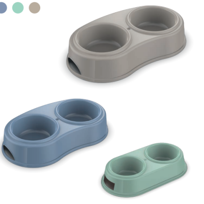 GEORPLAST Миска пластик. Double Pet Bowl 30x17x6cm