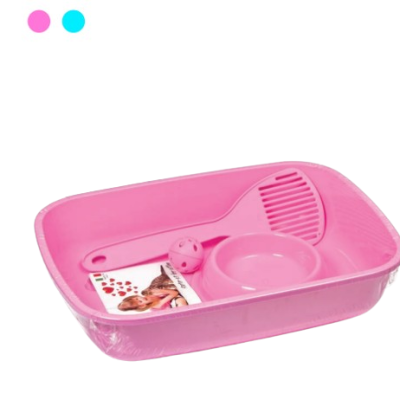 GEORPLAST Kit pentru pisoi Welcome (litieră+lopățică+bol+mingiuță)